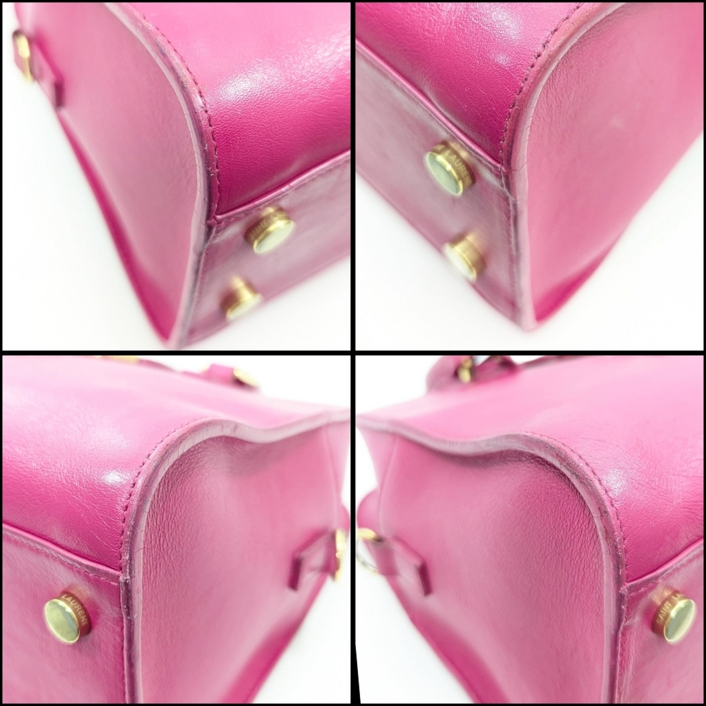 ✨️💎Authentic YSL Yves Saint Laurent Baby cabas Hot Pink Crossbody Bag - Picture 8 of 16